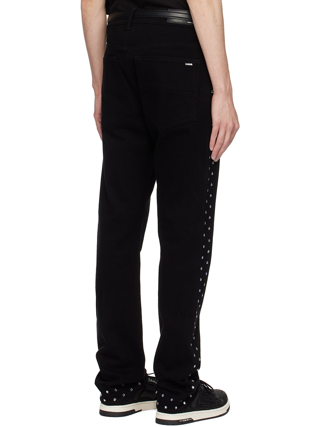 Black Star Crystal Slim Jeans - 3