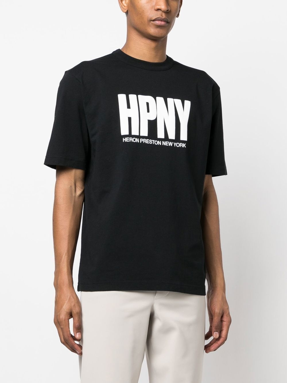 logo-print organic cotton T-shirt - 3