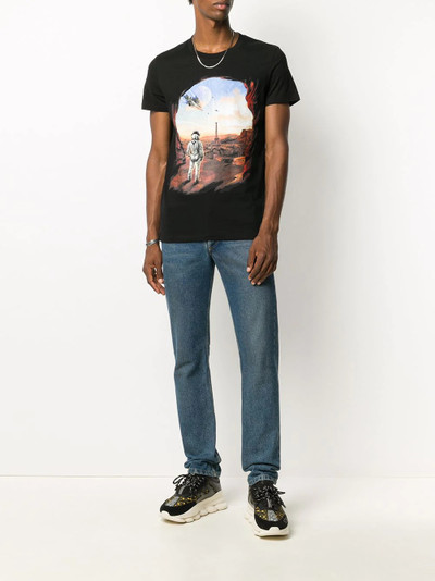 Balmain graphic print cotton T-shirt outlook