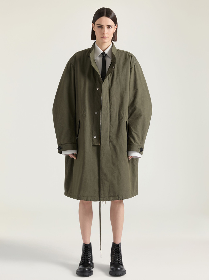 Givenchy PARKA IN COTTON WITH GIVENCHY STAMP PRINT outlook