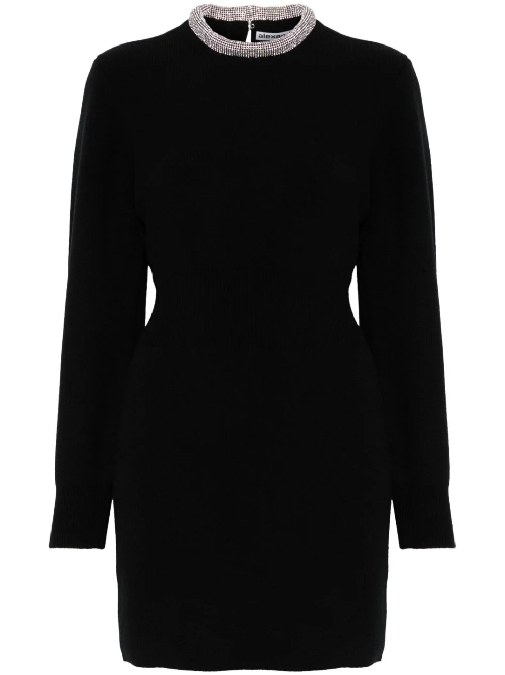 crystal-embellished mini dress - 1