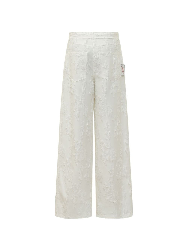 MSGM textured wide-leg trousers outlook
