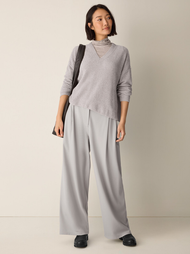 EILEEN FISHER Chenille Blend V-Neck Top outlook