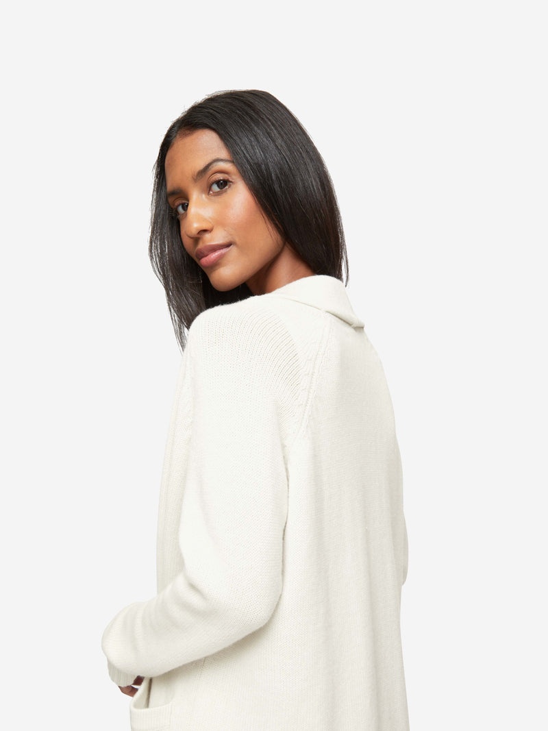 Women's Cardigan Nina Cashmere Winter White - 4