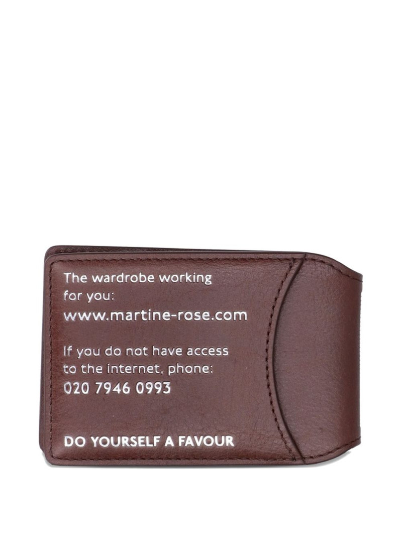 Martine Rose logo-print bi-fold wallet outlook