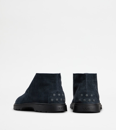 Tod's DESERT BOOTS IN SUEDE - BLUE outlook