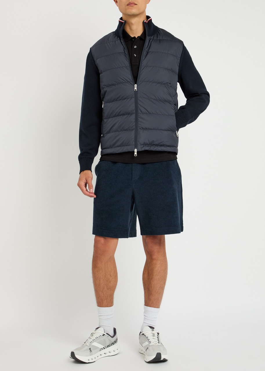 Moncler Quilted Shell and Knit Jacket - 4