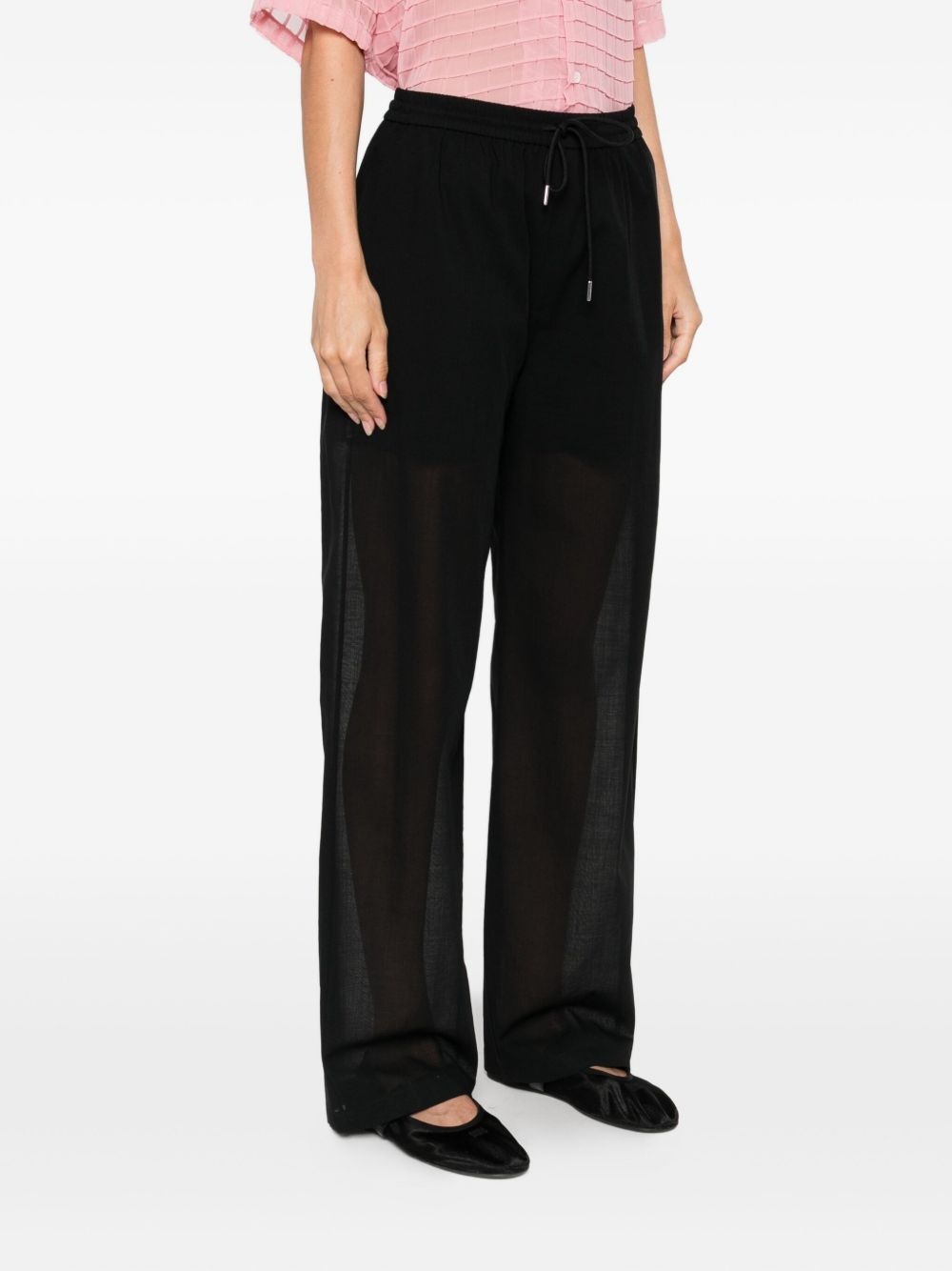 drawstring-waist trousers - 3