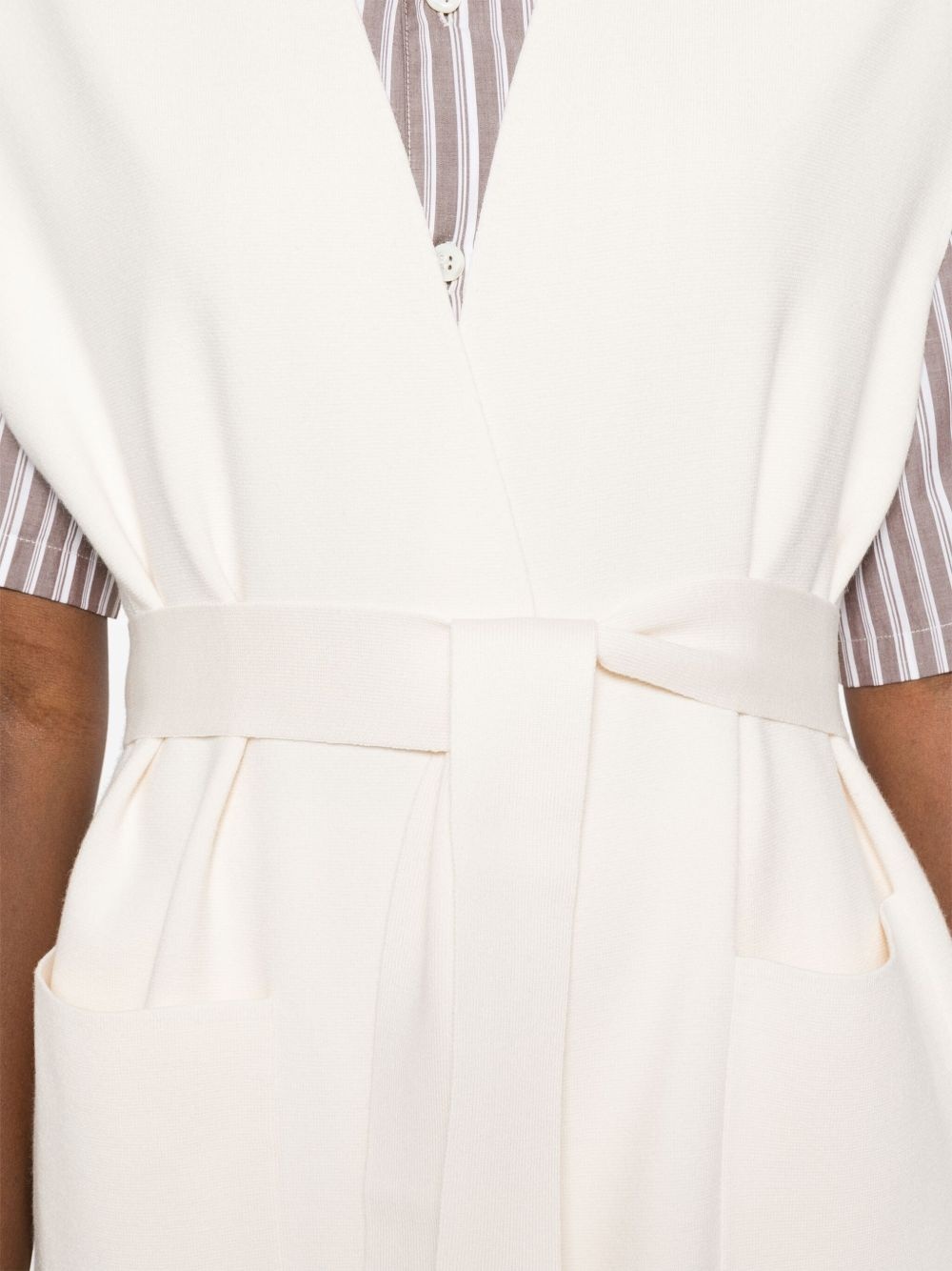 belted gilet - 5