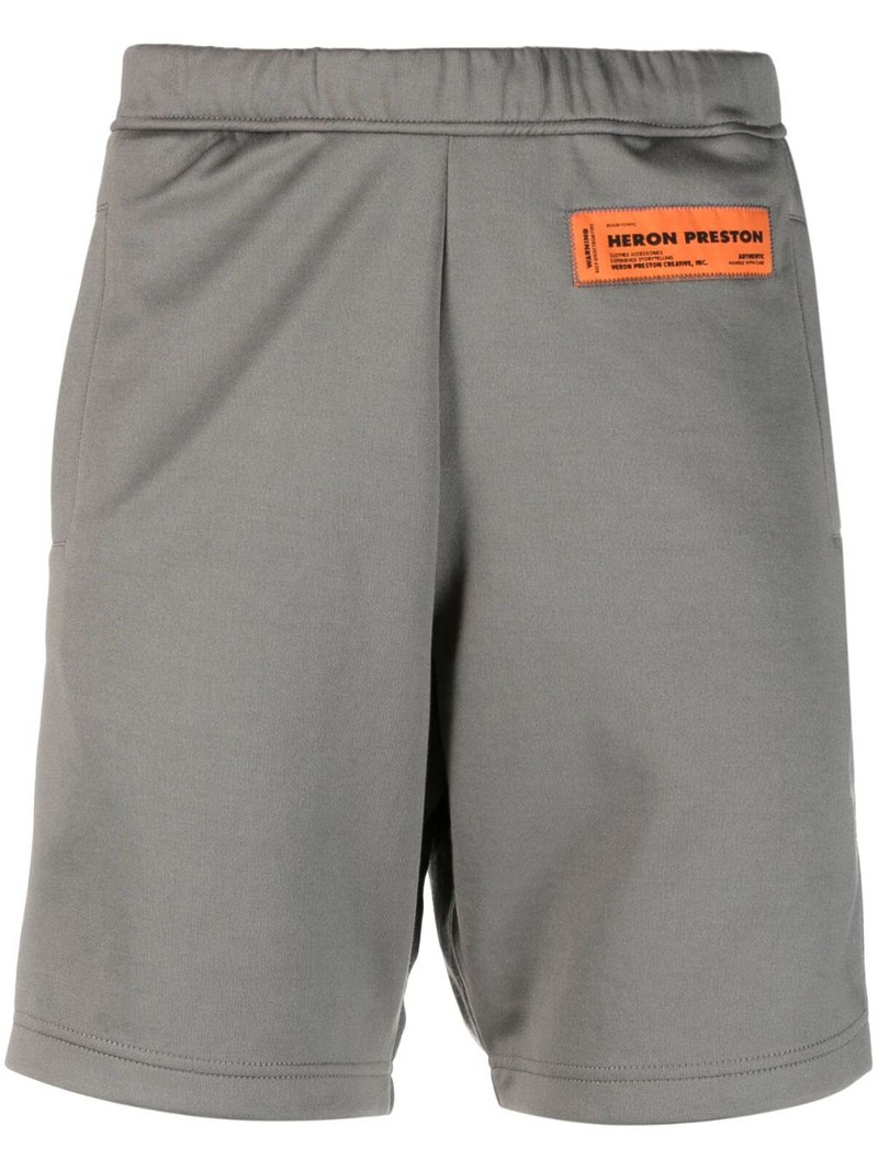 logo-patch track shorts 1