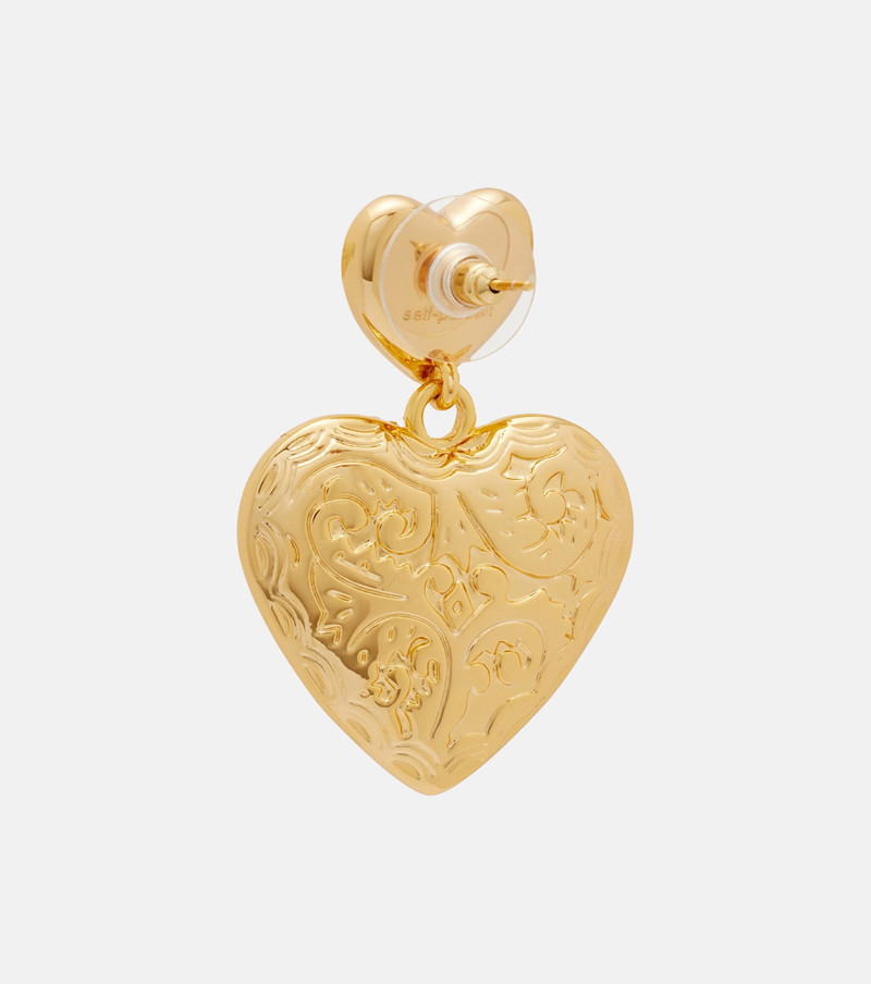 Engraved drop earrings 5