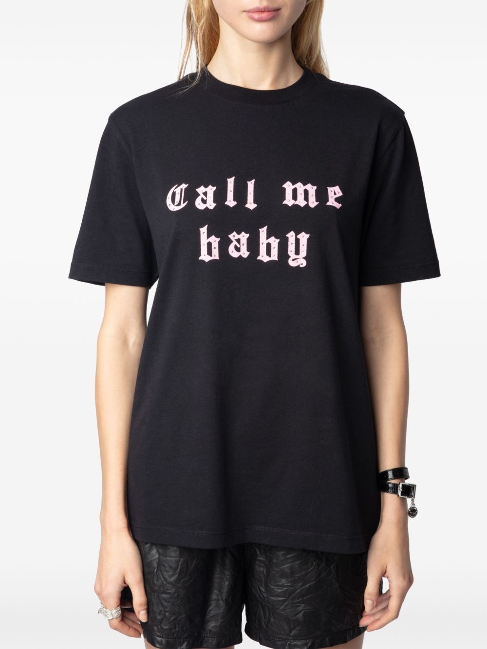 slogan-print T-shirt - 4