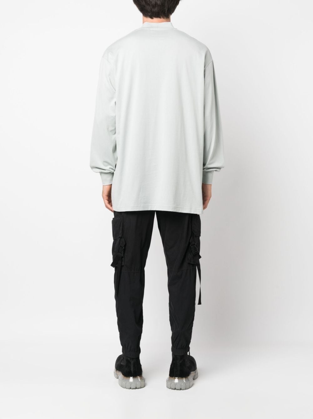 logo-patch cotton T-shirt - 4
