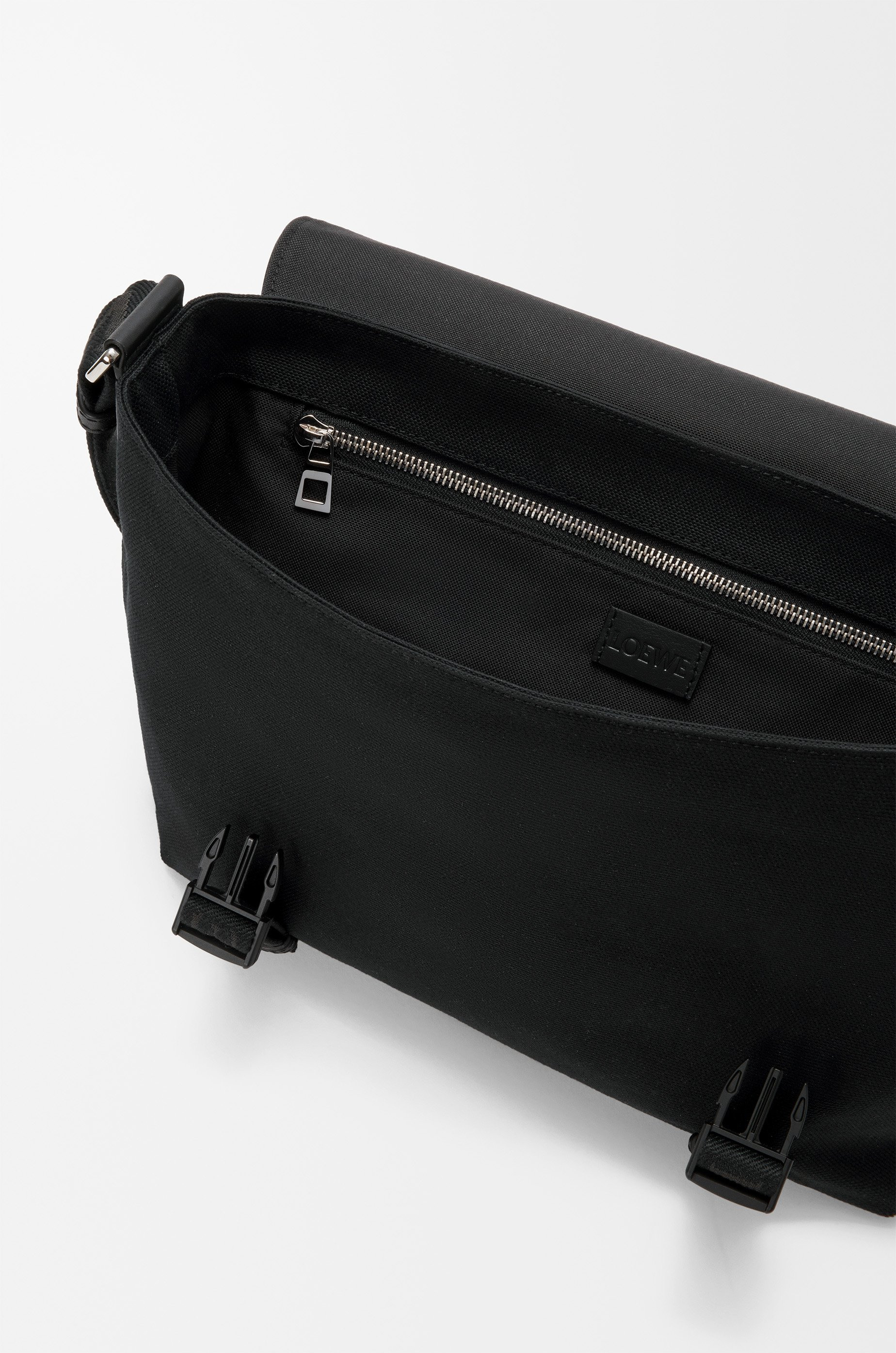 Medium Flex messenger in canvas and brushed suede - 6