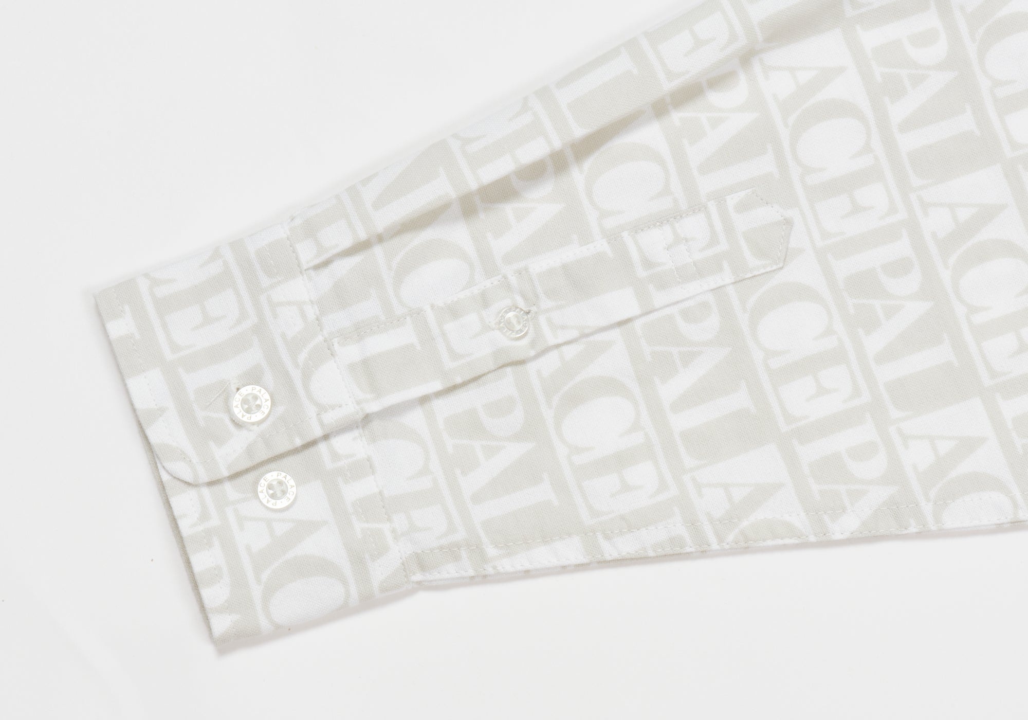 DOMINO PRINT OXFORD SHIRT WHITE - 5