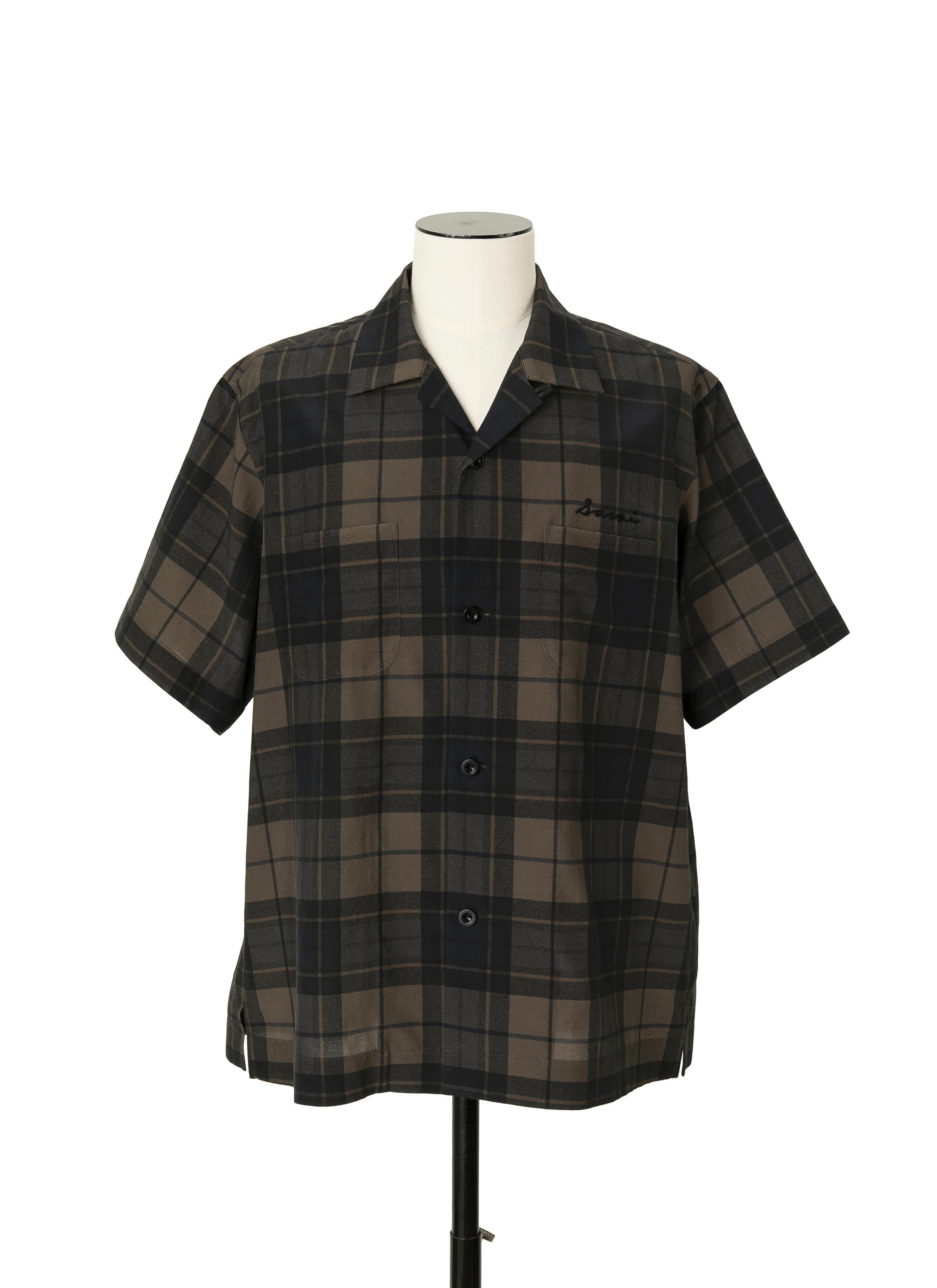 Plaid Print Shirt - 1