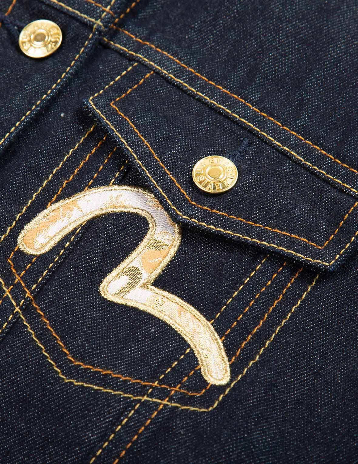 DRAGON BROCADE APPLIQUÉ DENIM JACKET - 8