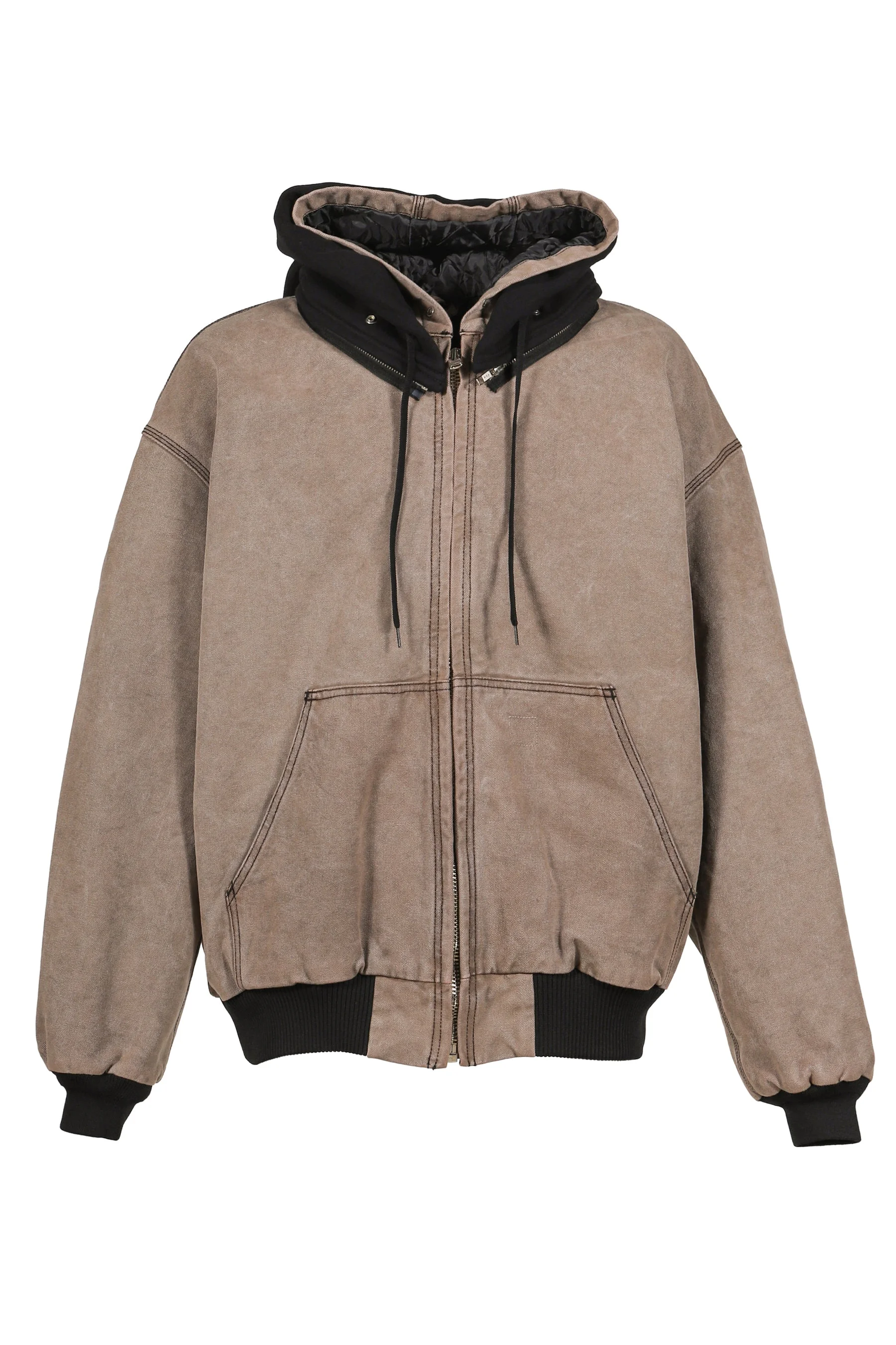 HOODIE BLOUSON / BRW - 1