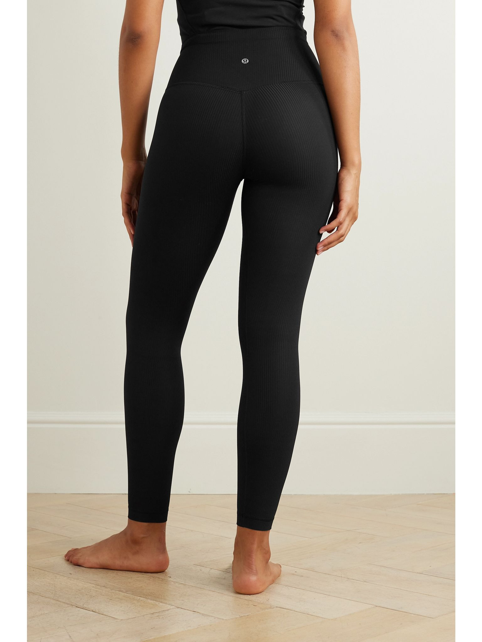 Align™ ribbed high-rise Nulu™ leggings - 25" Black - 4