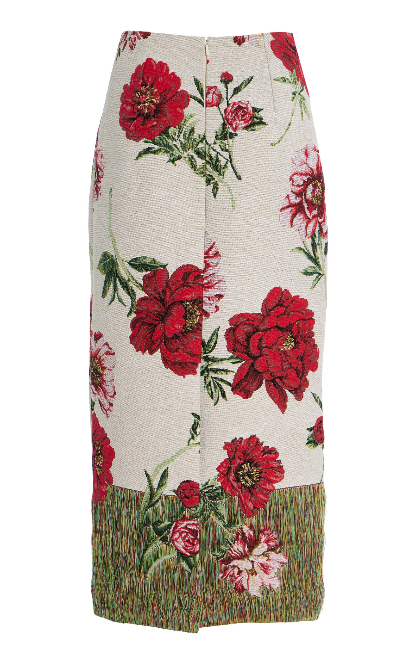Cotton-Blend Jacquard Midi Skirt multi - 6