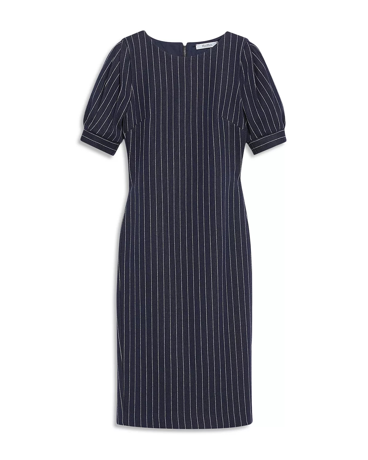 Tunica Pinstriped Puffed Sleeve Dress - 5