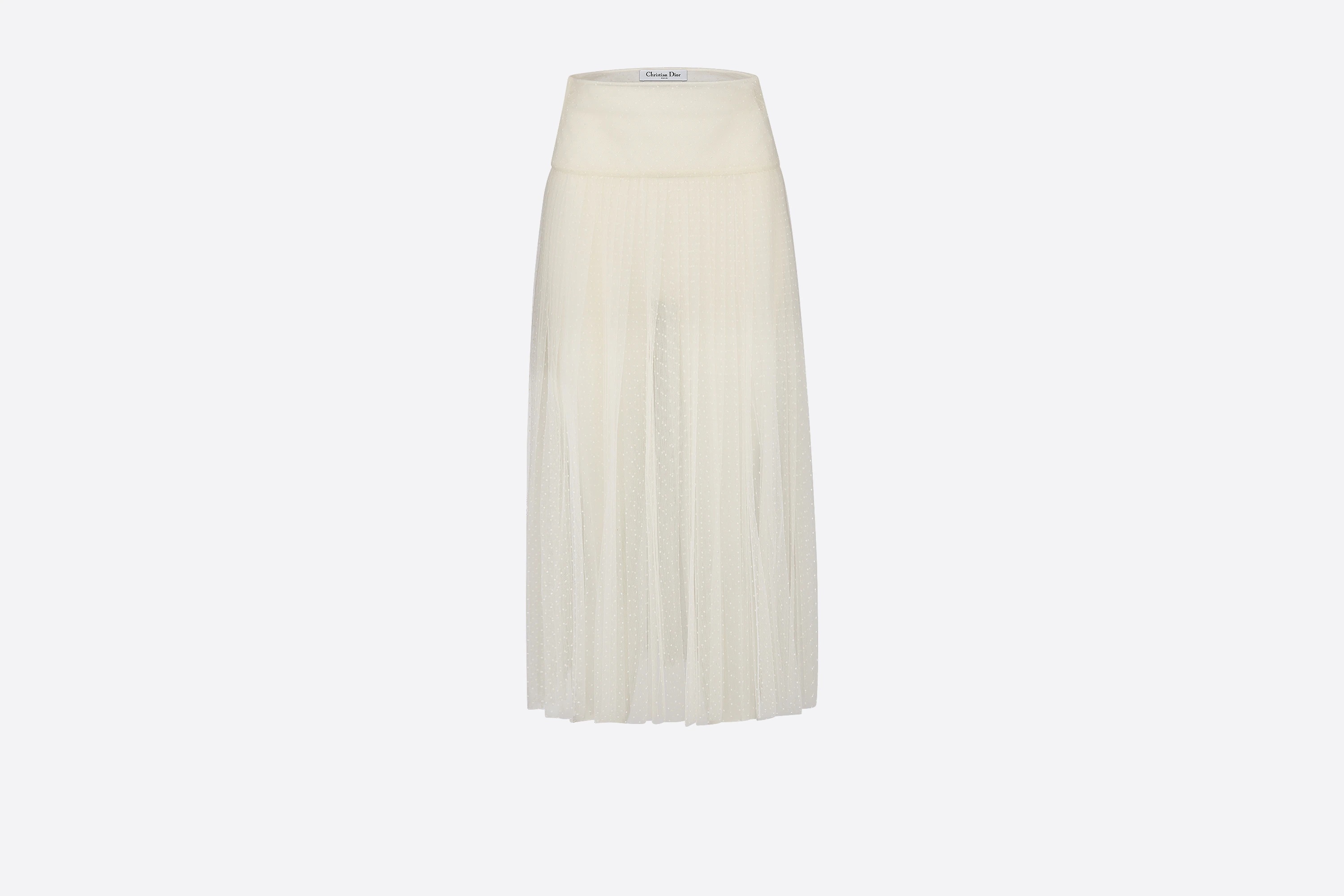 Mid-Length Pleated Skirt - 1