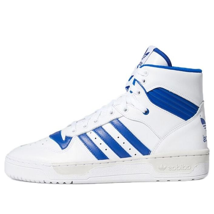 adidas originals Rivalry Retro High Top Skate Shoes White Blue EF6408 - 1