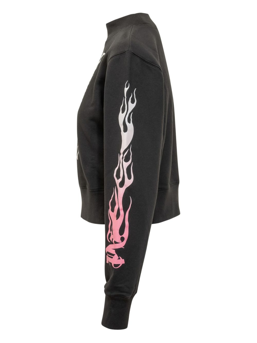 flame-print long-sleeve sweatshirt - 3