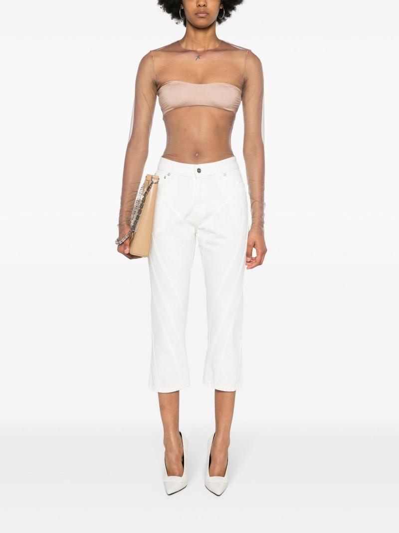 MUGLER seam-detail straight-leg jeans outlook