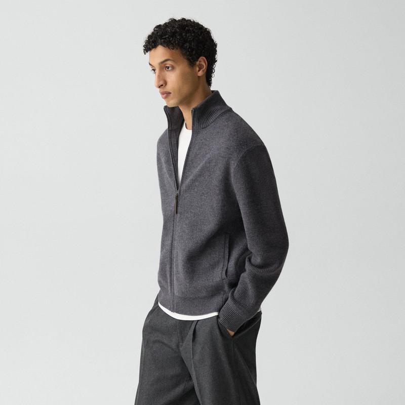 Turtleneck Cardigan in Boiled Wool 3