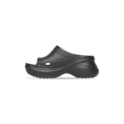 BALENCIAGA Men's Pool Crocs™ Slide Sandal in Black outlook