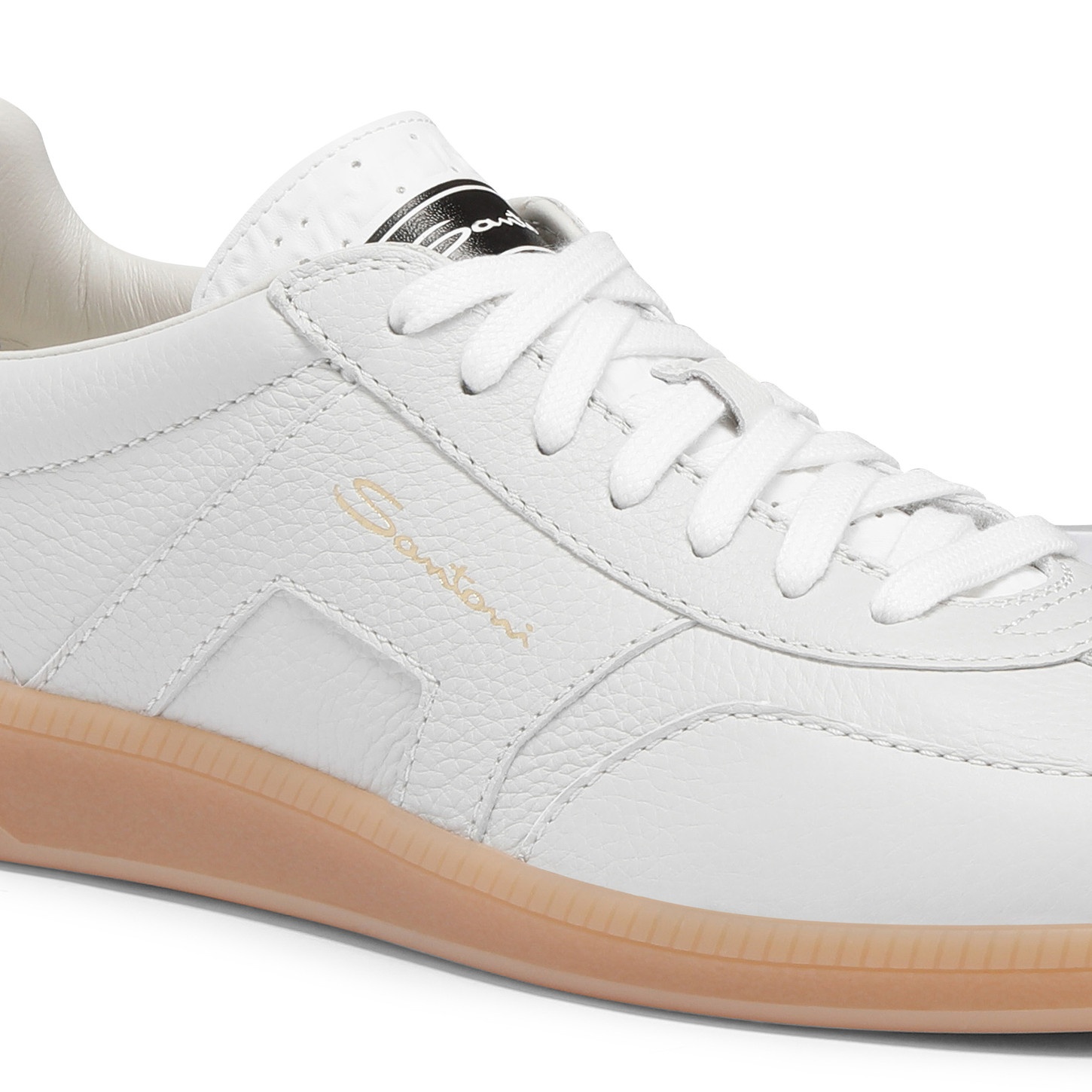 Men's white tumbled leather DBS Oly sneaker - 6