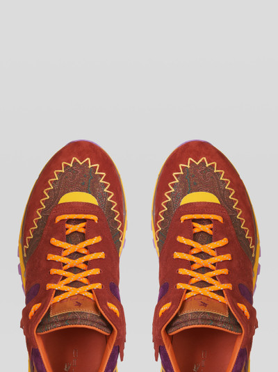 Etro EARTHBEAT MULTICOLOUR SNEAKER WITH PAISLEY PRINT outlook