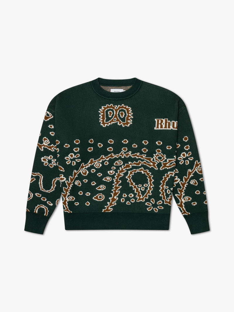 BANDANA KNIT CREWNECK 1