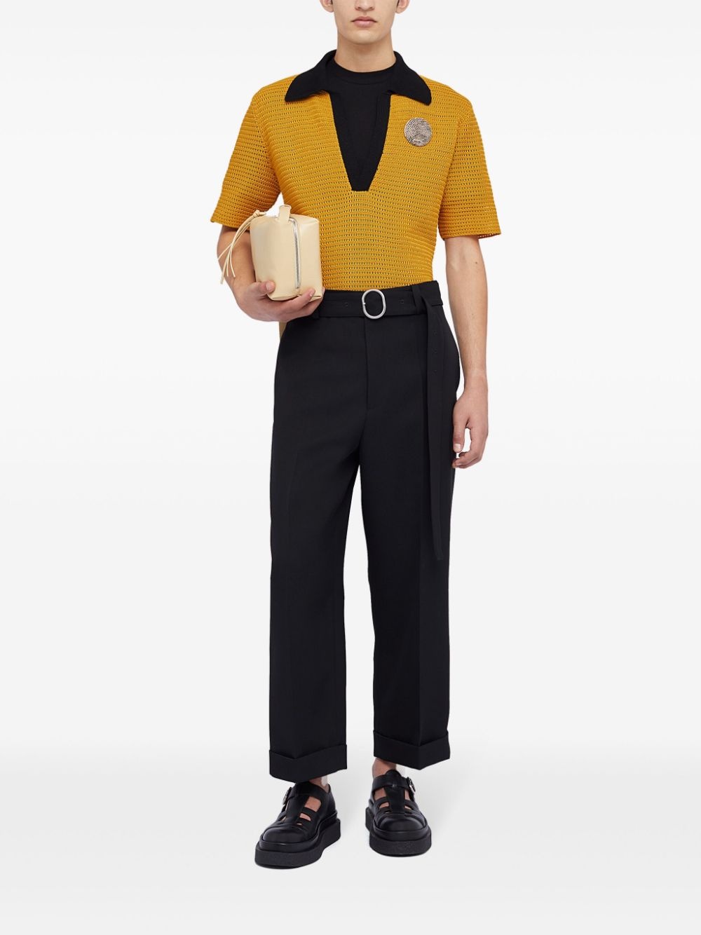 knitted polo shirt - 2