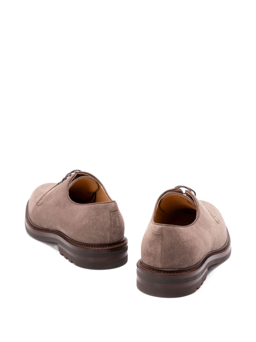 suede lace-up Derby shoes - 3