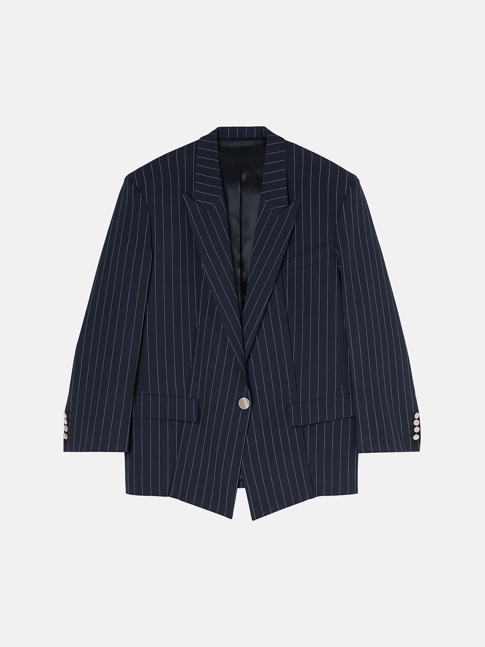 ''GLEN'' BLUE NAVY AND WHITE BLAZER - 1