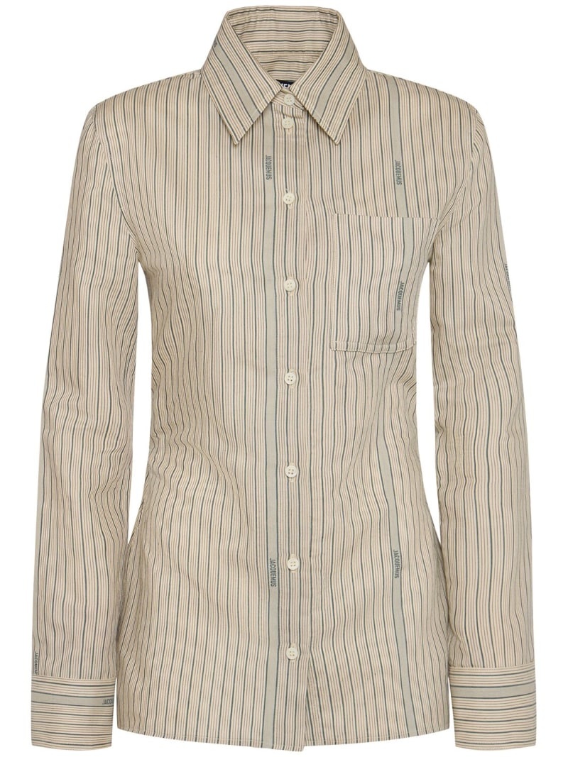 La Chemise de Costume striped silk shirt - 1