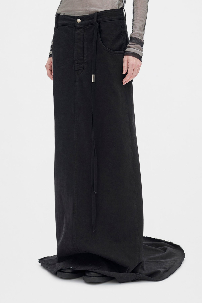 Ann Demeulemeester Goele 5 Pocket Denim Comfort Skirt outlook