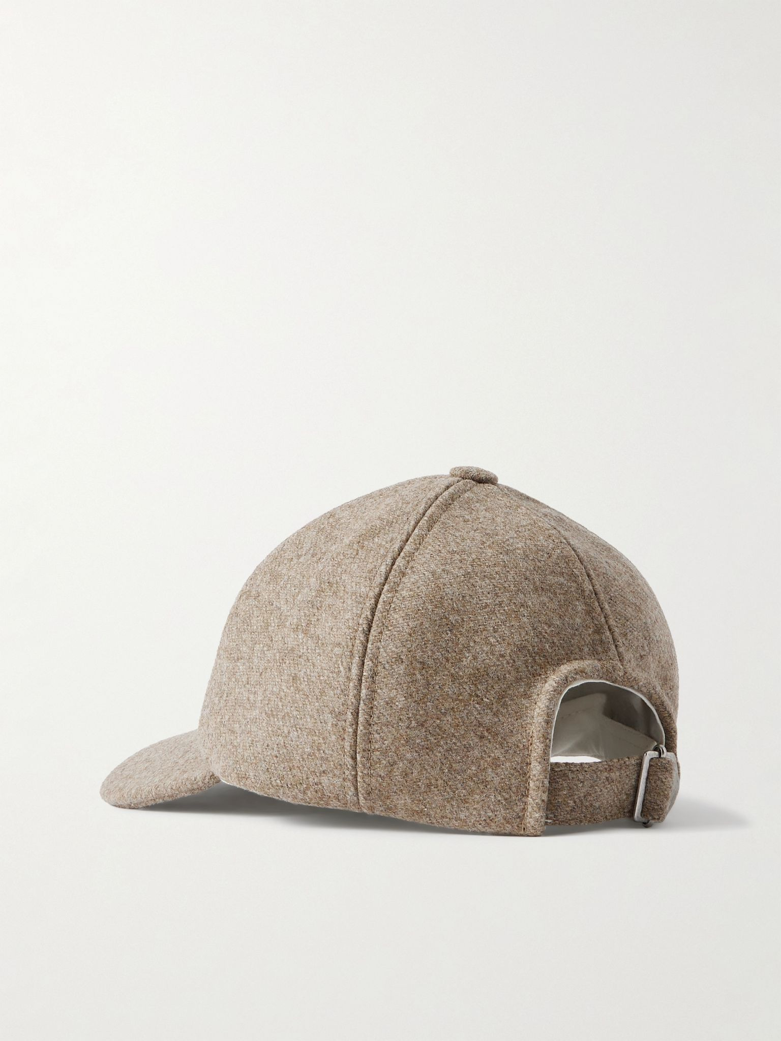 Tomas Logo-Embroidered Virgin Wool Baseball Cap Sand - 3