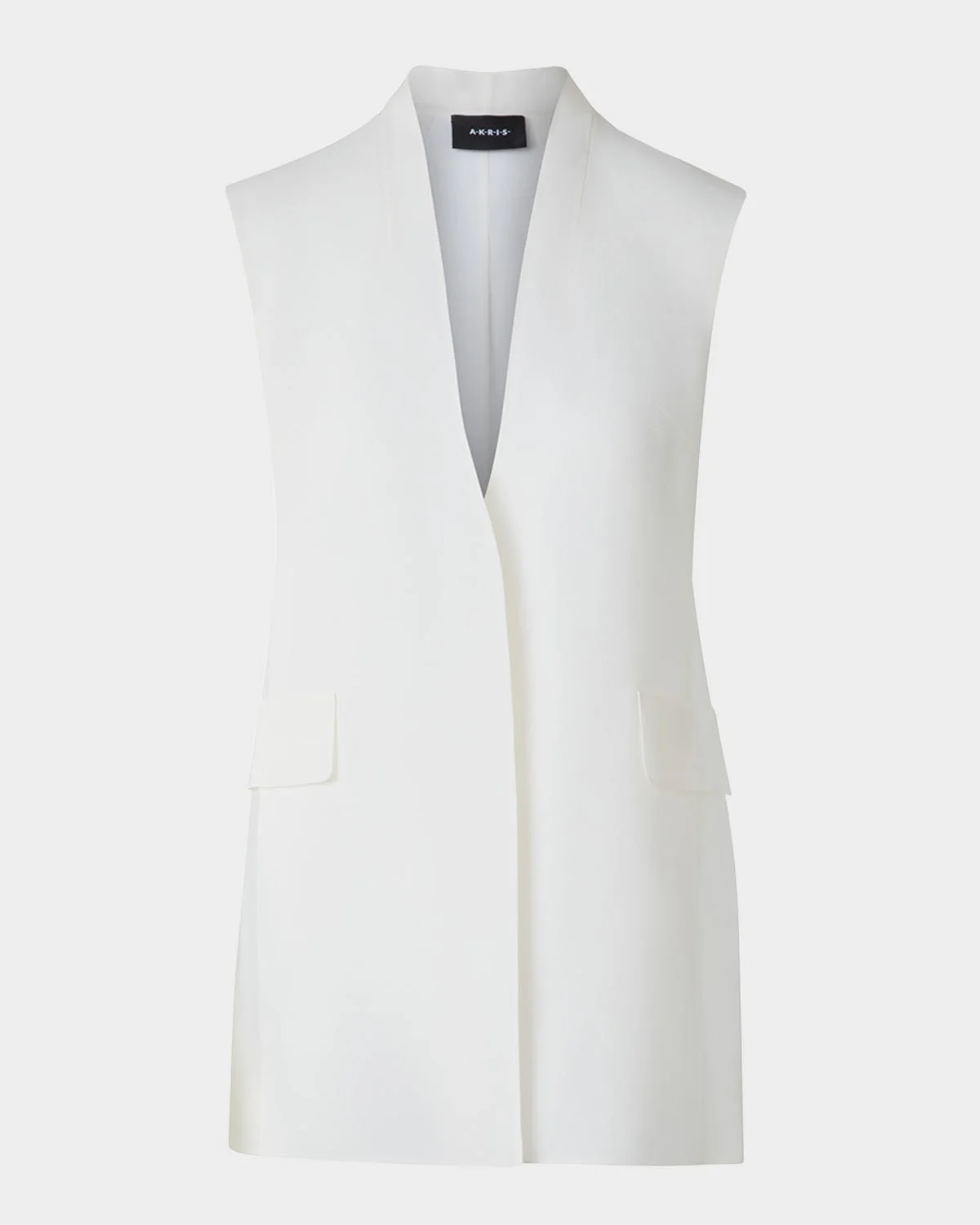 Artina Long Silk Organza Vest - 1