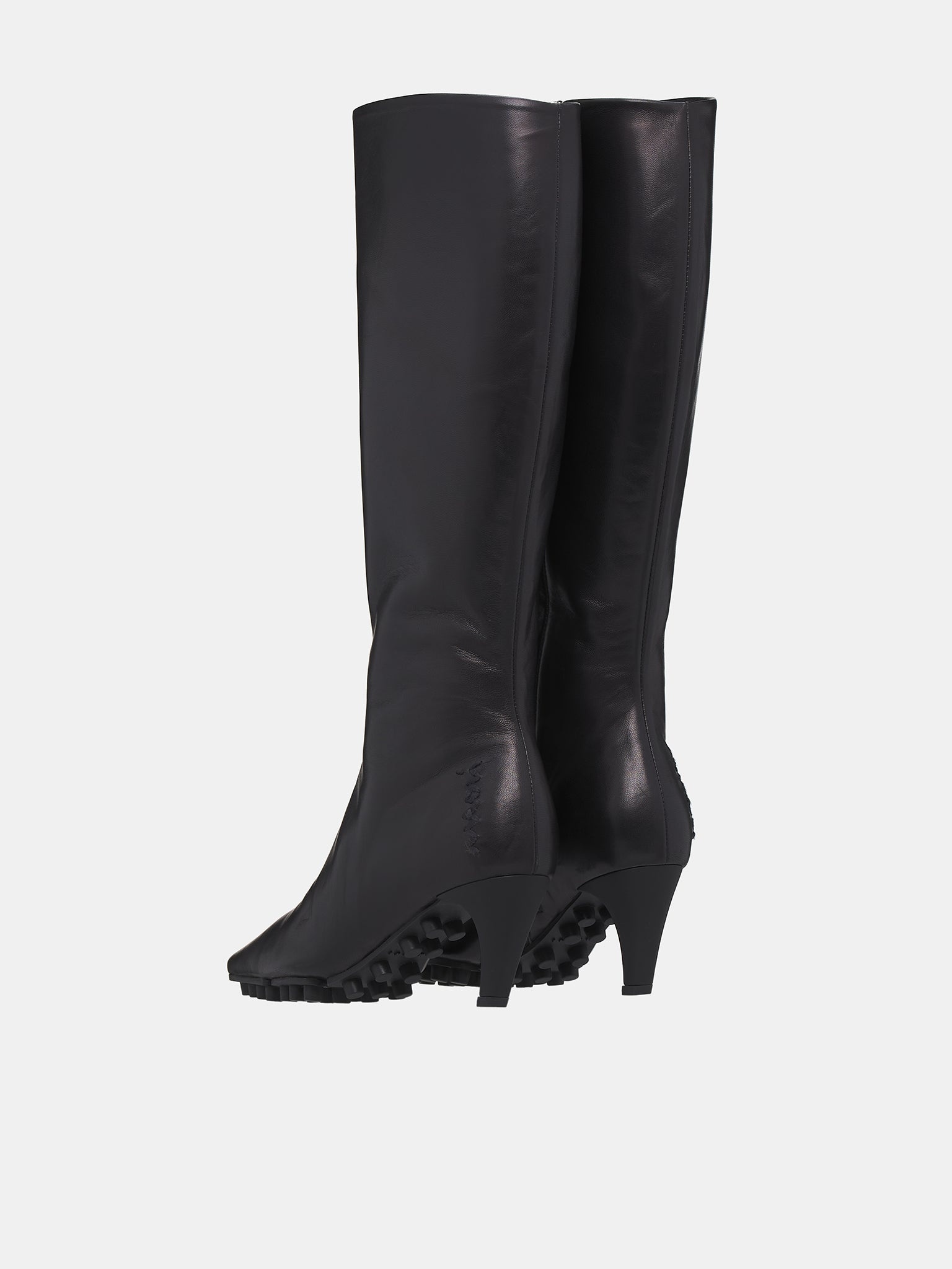 Nappa Knee-High Spike Boots - 5