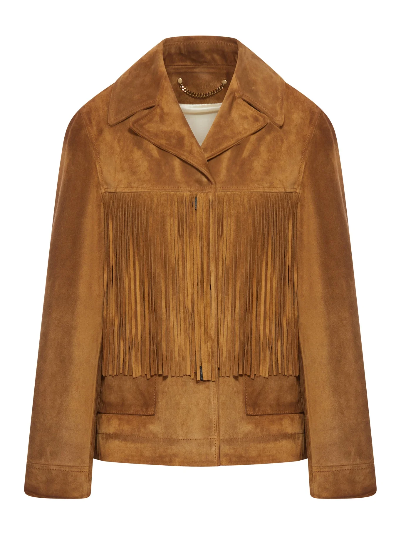WESTERN STYLE FRINGED SUEDE JACKET - 1