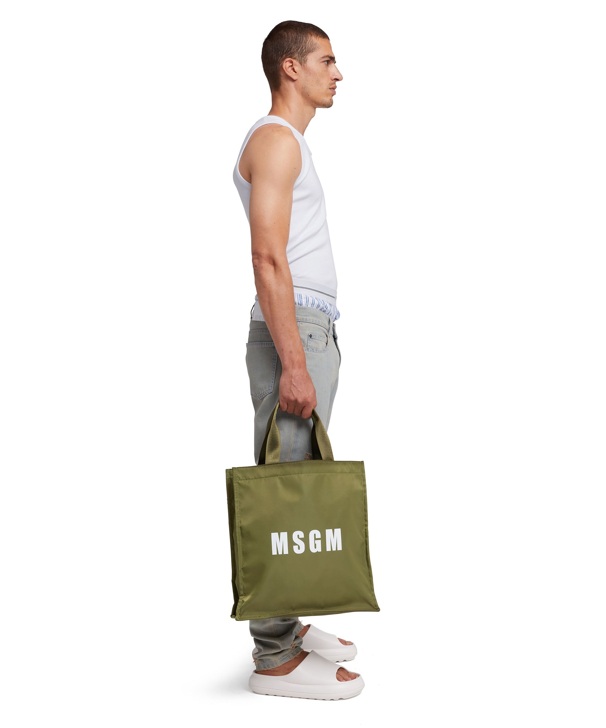 Nylon tote bag with logo - 5
