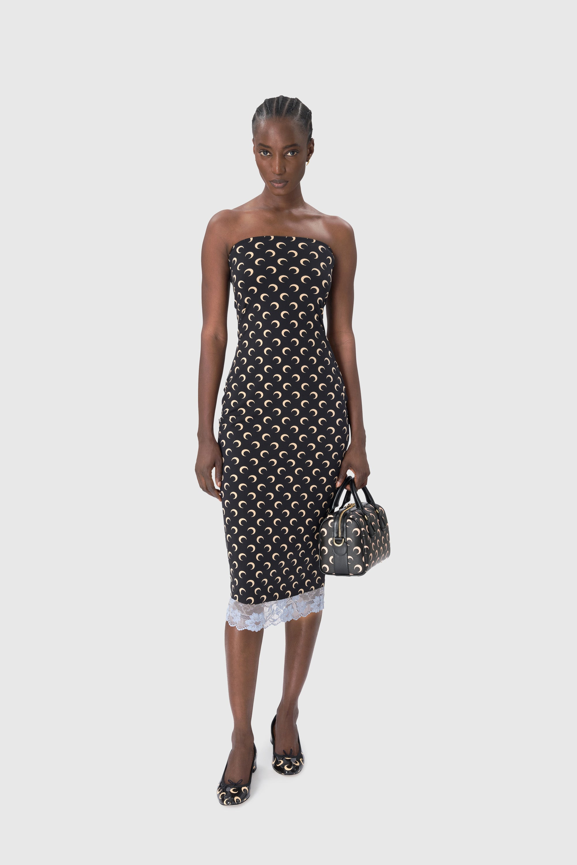 Recycled Moon Jersey Bustier Dress - 2