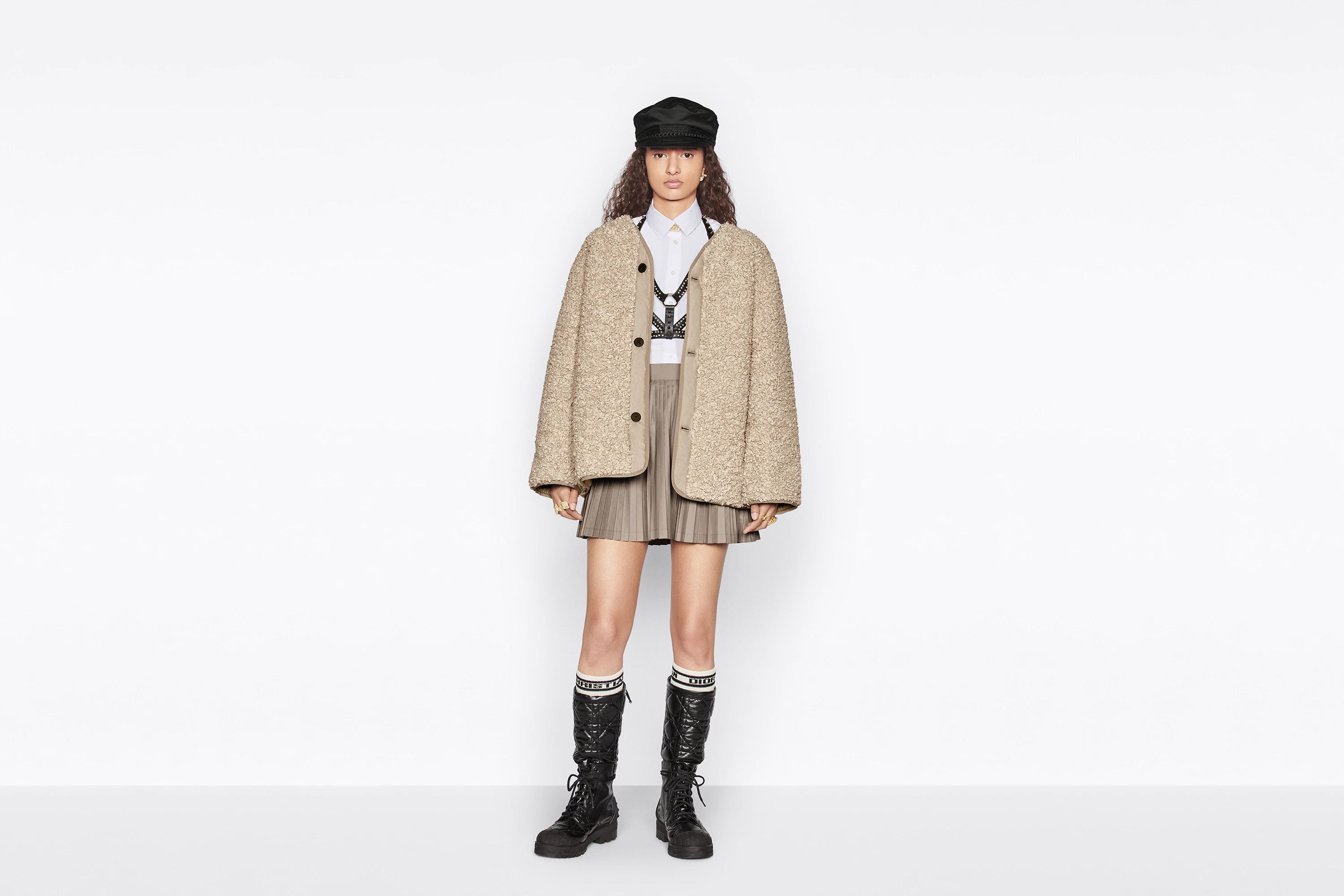 Reversible Macrocannage Peacoat - 7