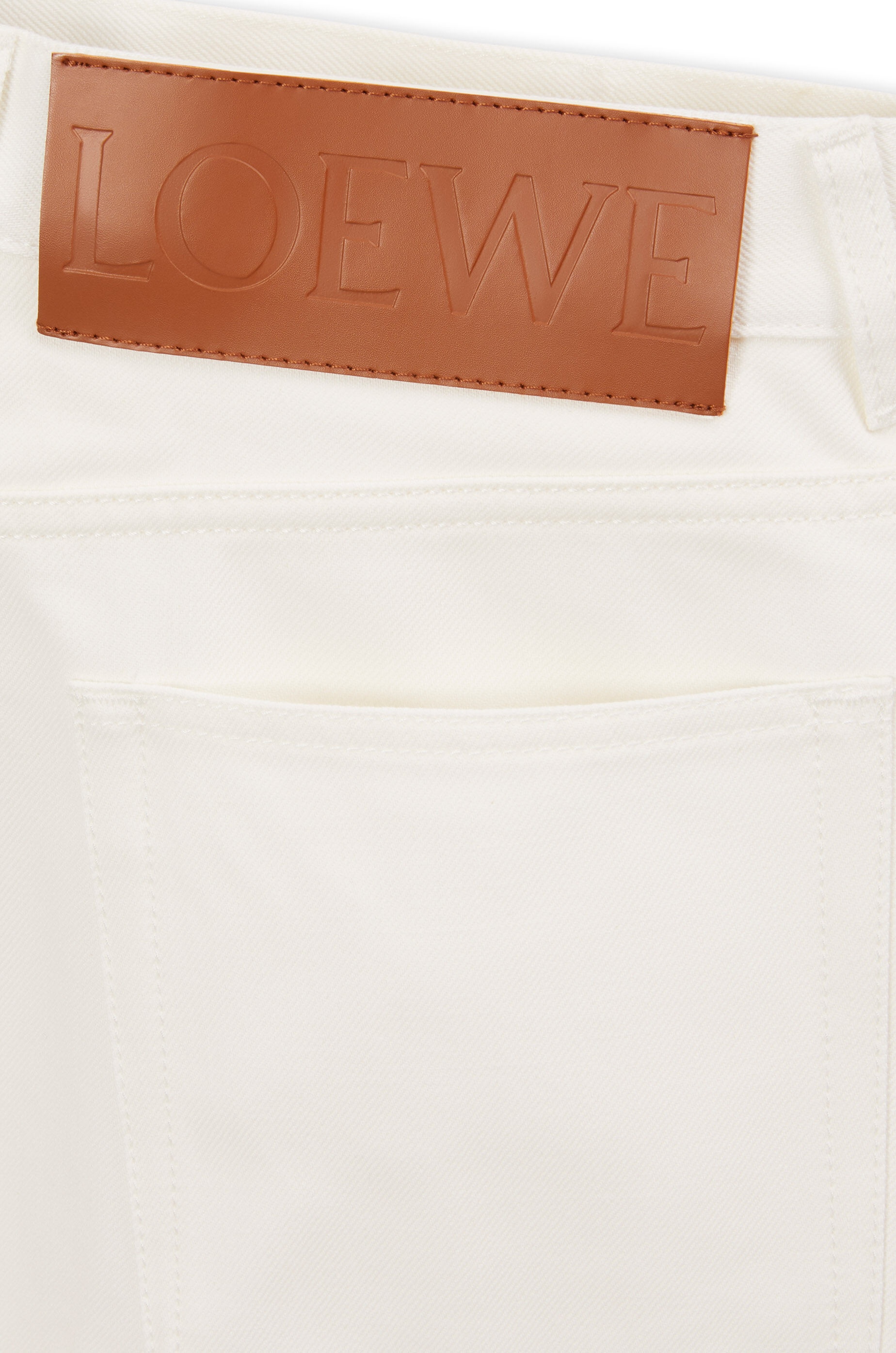 Flare cropped trousers in cotton - 3