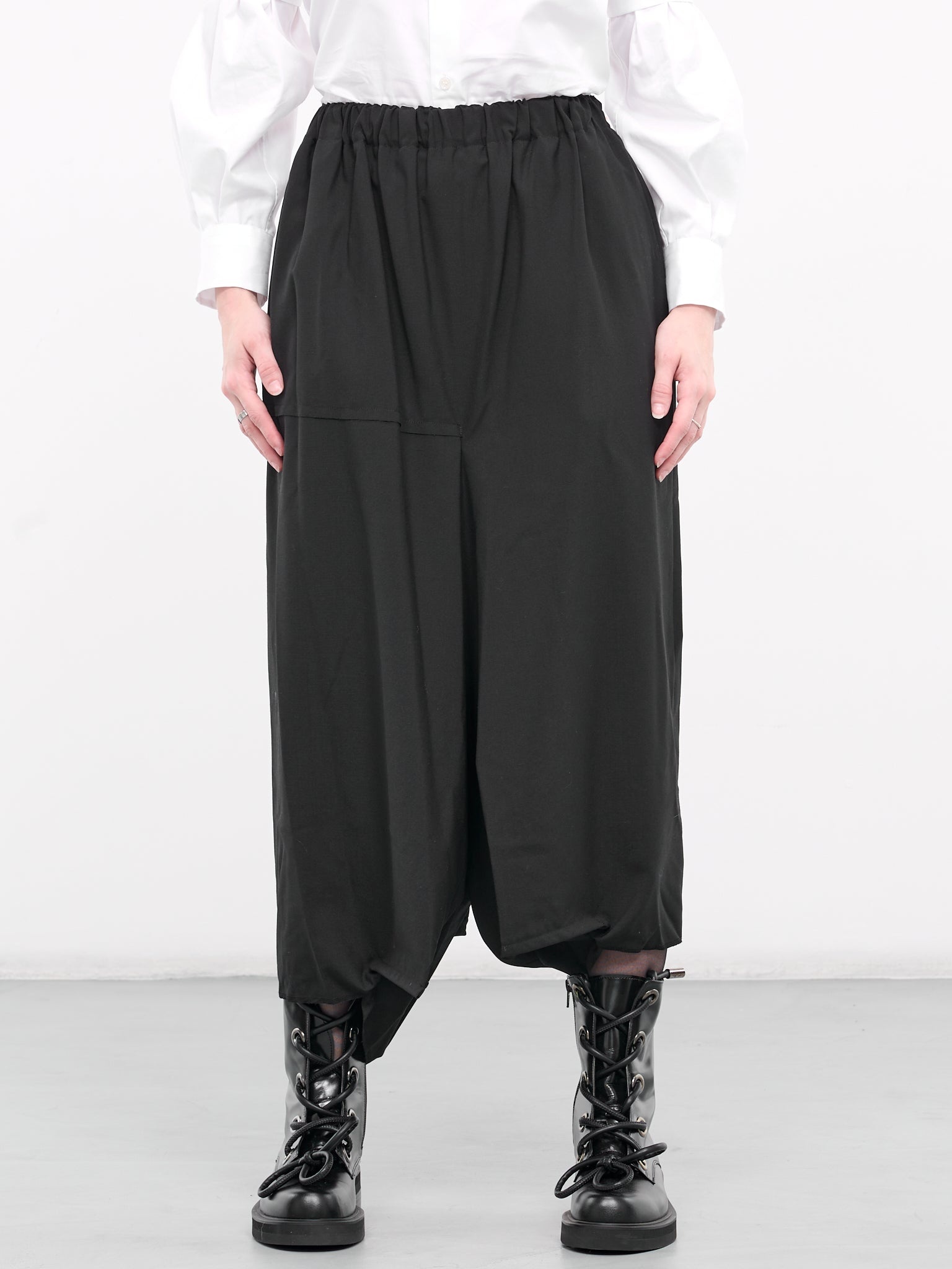 Elasticated Drape Trousers - 1