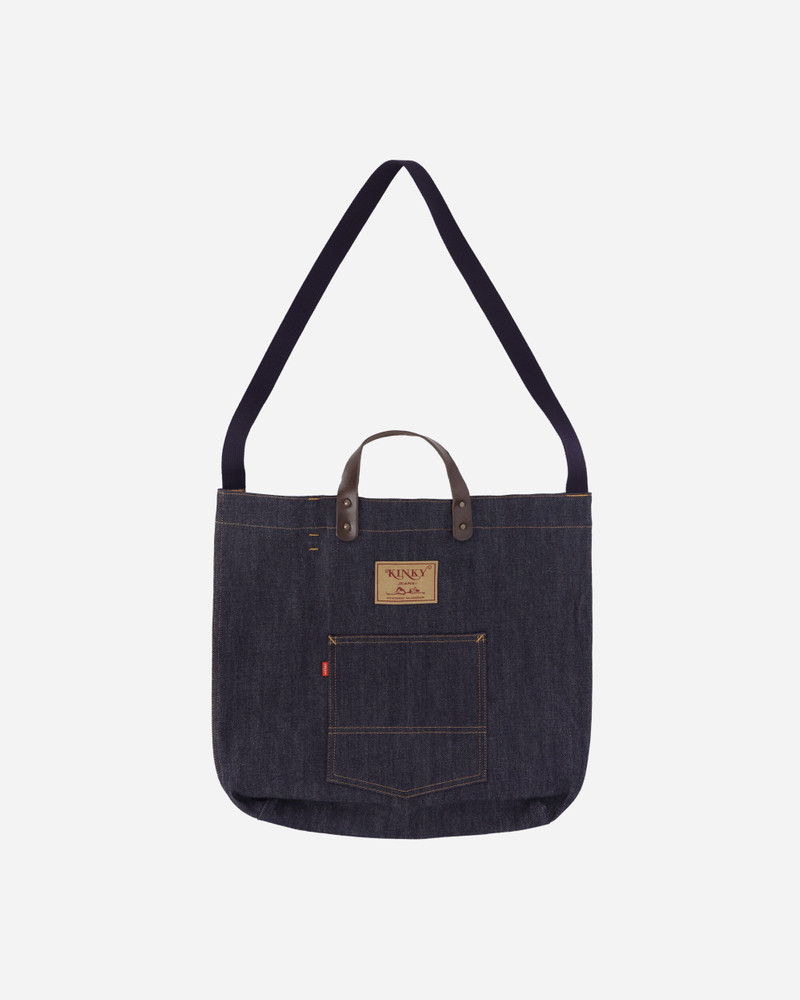 Smoking Girl Tote Bag Indigo 3