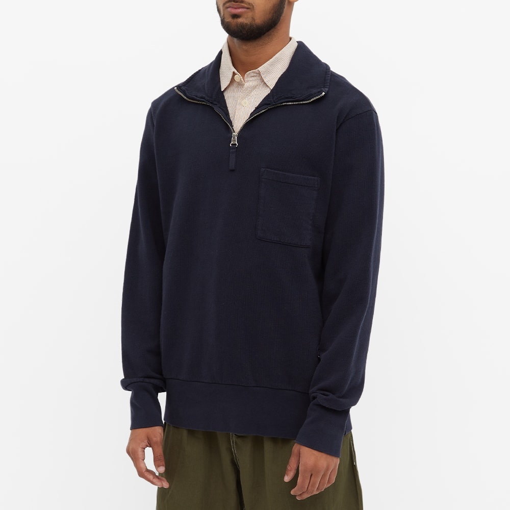 Universal Works Quarter Zip Sweat - 3